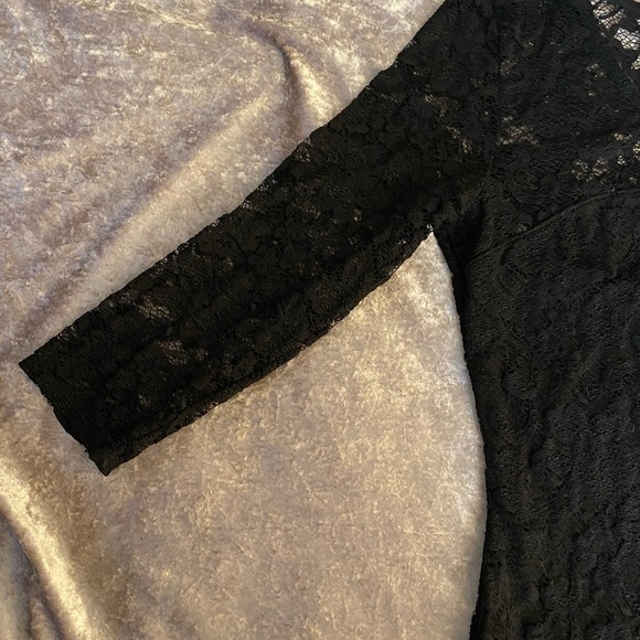 Boston Proper Lace Top Size Small Dark Acadamia FairyGoth - Picture 7 of 9